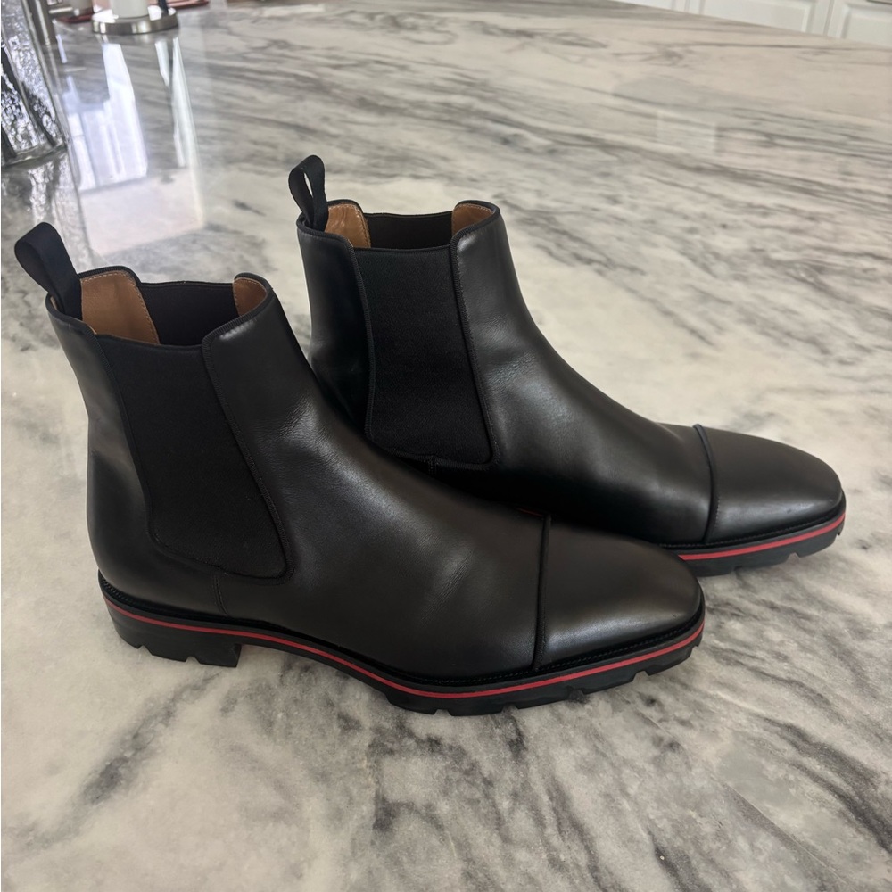 Christian Louboutin Black Chelsea Boots